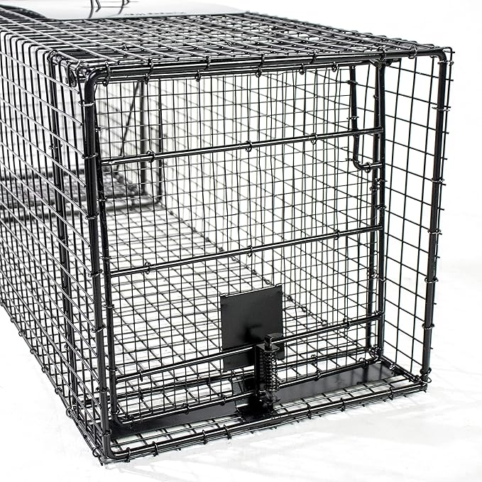 Humane Way 38 Inch Live Humane Animal Trap - Safe Traps for All Animals - Raccoons Cats Groundhogs Opossums - 35x11x11
