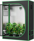 JupiterForce 2x4 Grow Tent with Observation Window and Floor Tray High Reflective Mylar Hydroponic Grow Tents Indoor Grow Room for Home Plant Growing Black 24x 48x 60